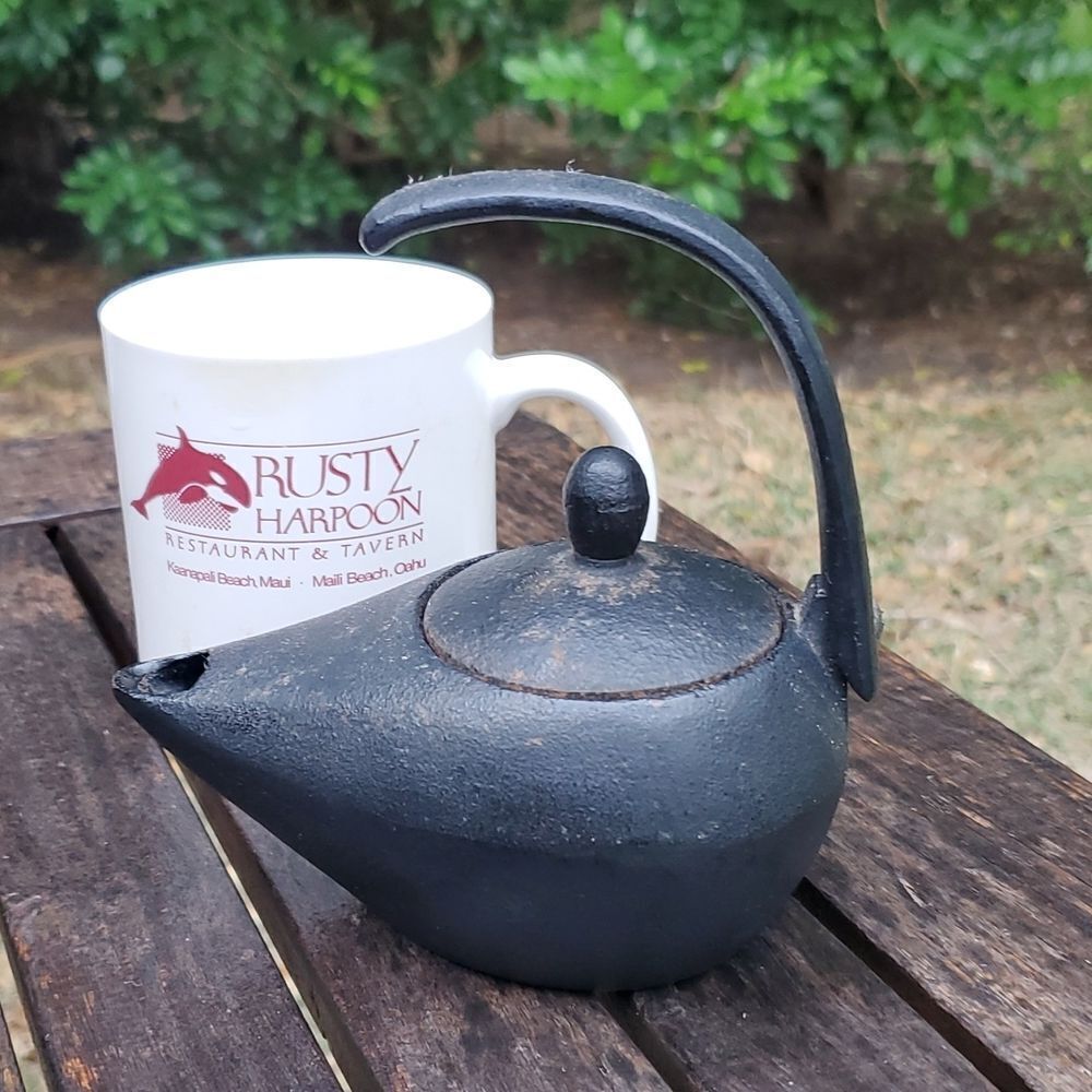Genie Lamp Lantern Cast Iron Tea Kettle